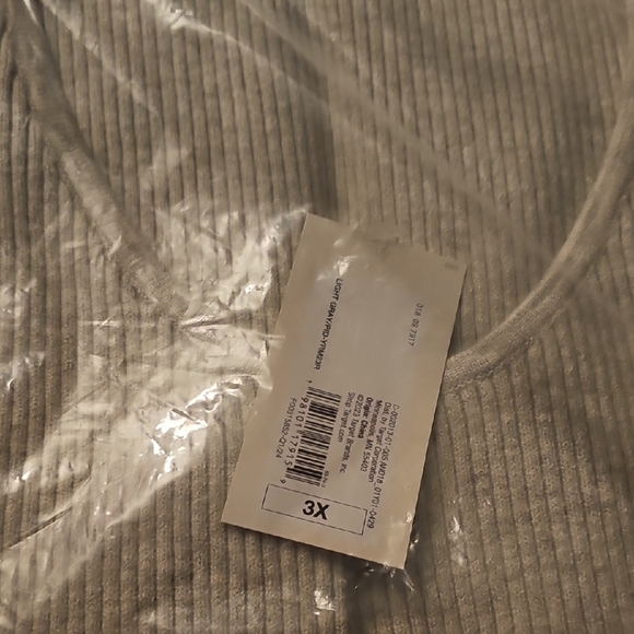 A New Day Gray Ribbed Sheath Midi Dress - Picture 3 of 3